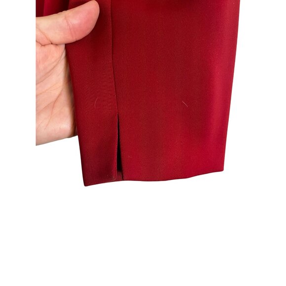 Dressbarn Workwear Retro Blazer 12 Red Office Classic Chic Preppy Old Money 80s - Picture 3 of 10